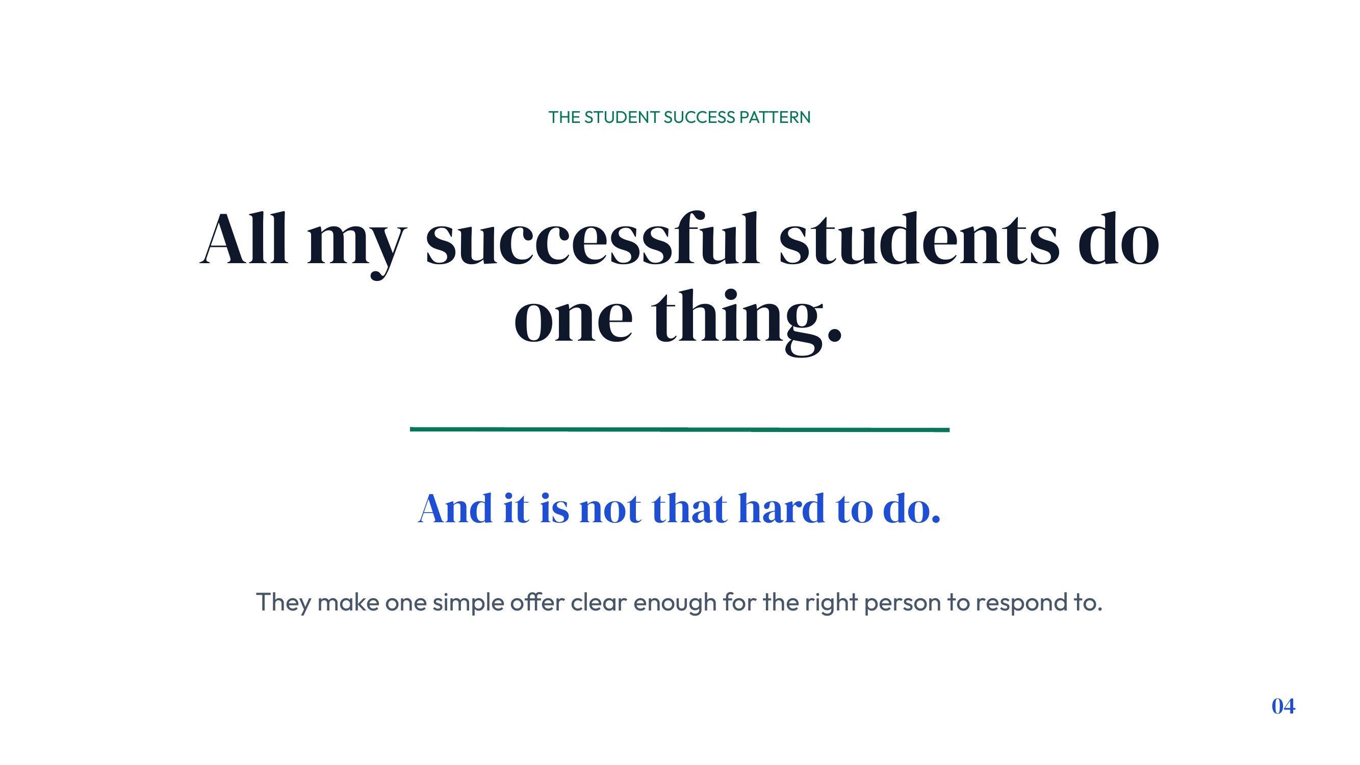 What Successful Students Do