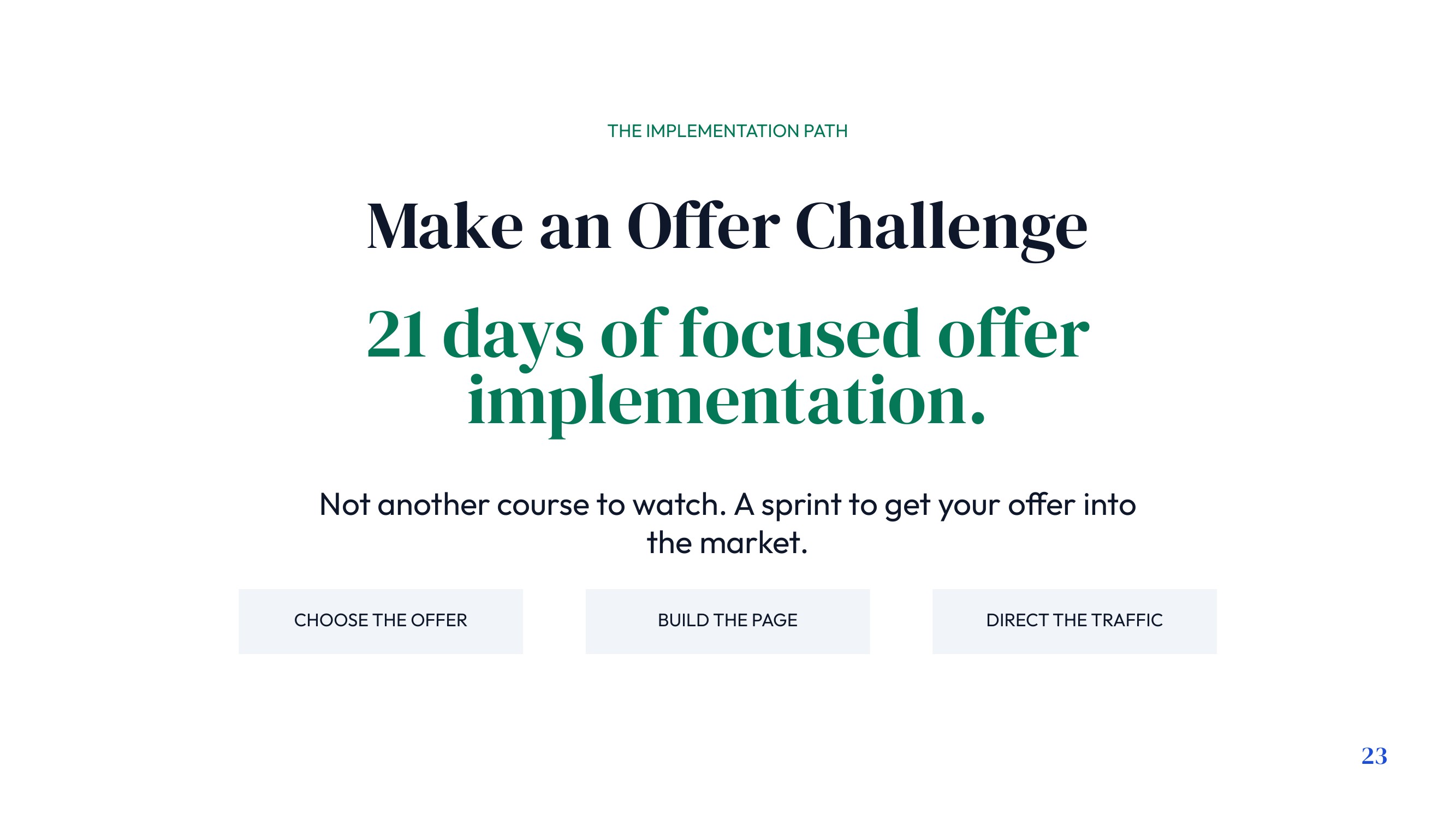 The Make an Offer Challenge